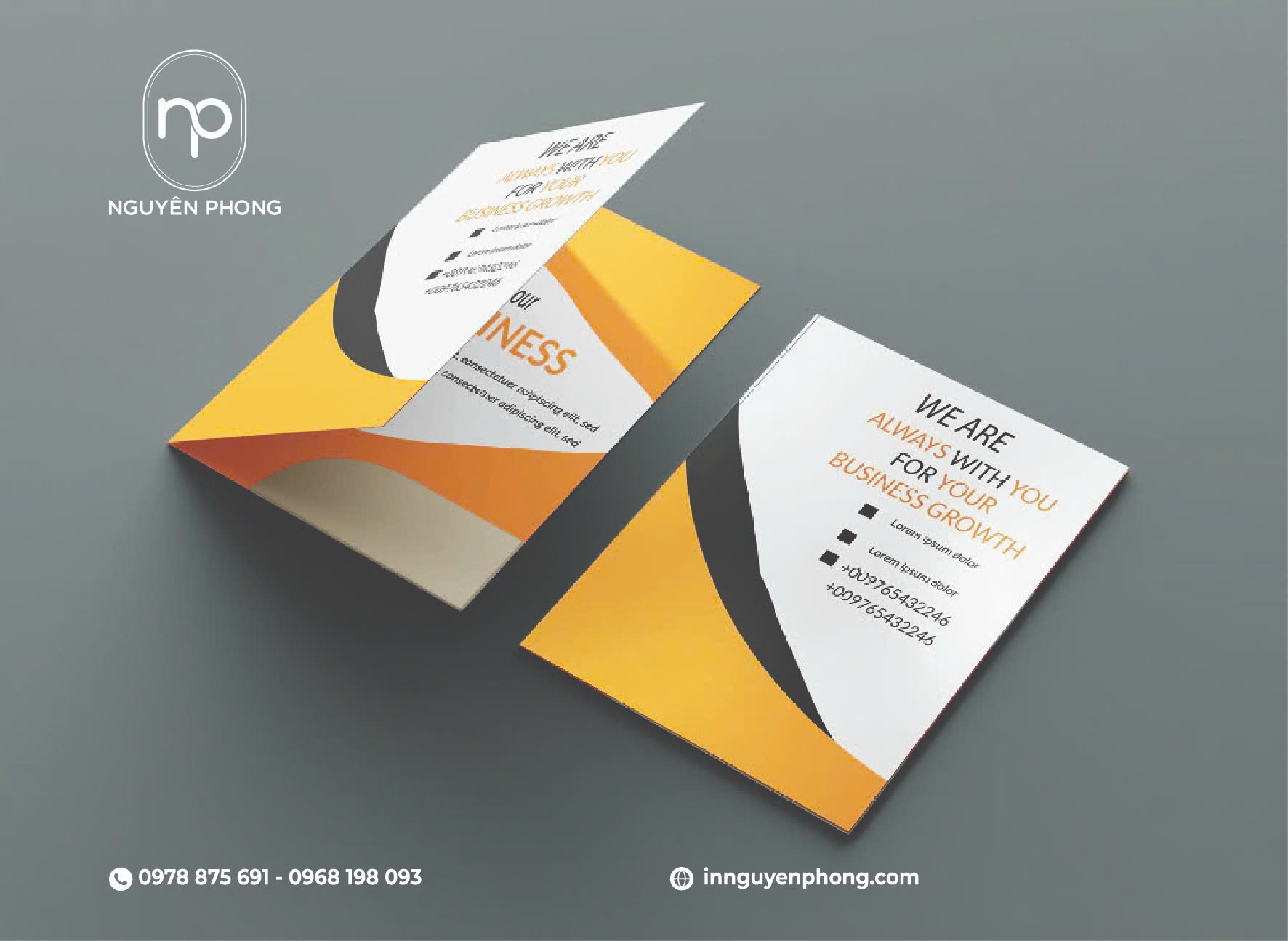 Mẫu thiết kế folder cho doanh nghiệp 
